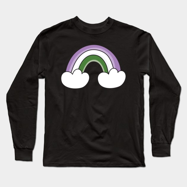 Genderqueer pride flag Long Sleeve T-Shirt by snowshade